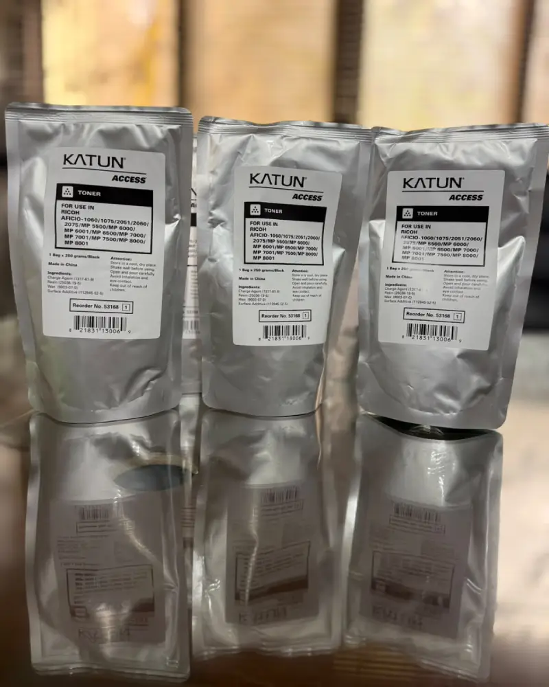 حبر Ricoh MP 201 كاتون Katun أسود 250 جرام – للفواتير والمستندات اللي ما تستناش