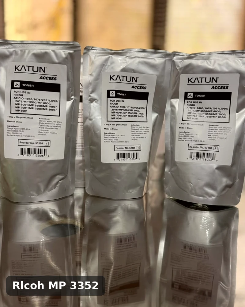 حبر Ricoh MP 3352 كاتون Katun كيس 250 جرام – للماكينة الأسرع اللي ما بتقفش