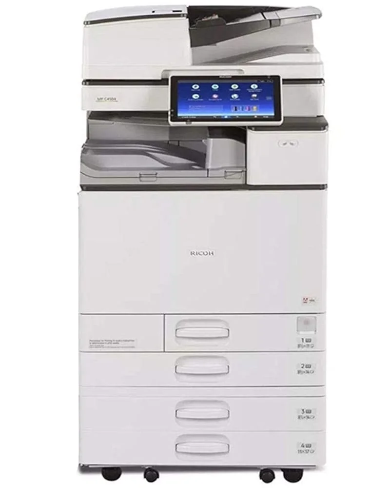ريكو Ricoh MP C4504 ألوان A3 – سرعة 45 ورقة للشركات اللي شغلها ما بيقفش